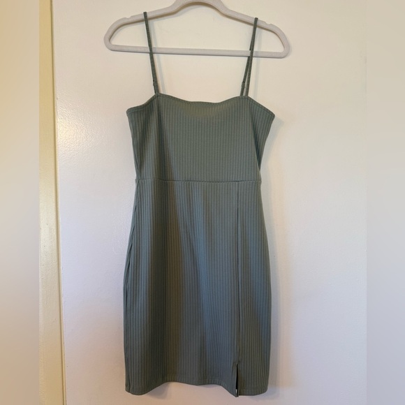 Dresses & Skirts - Sage green cotton dress